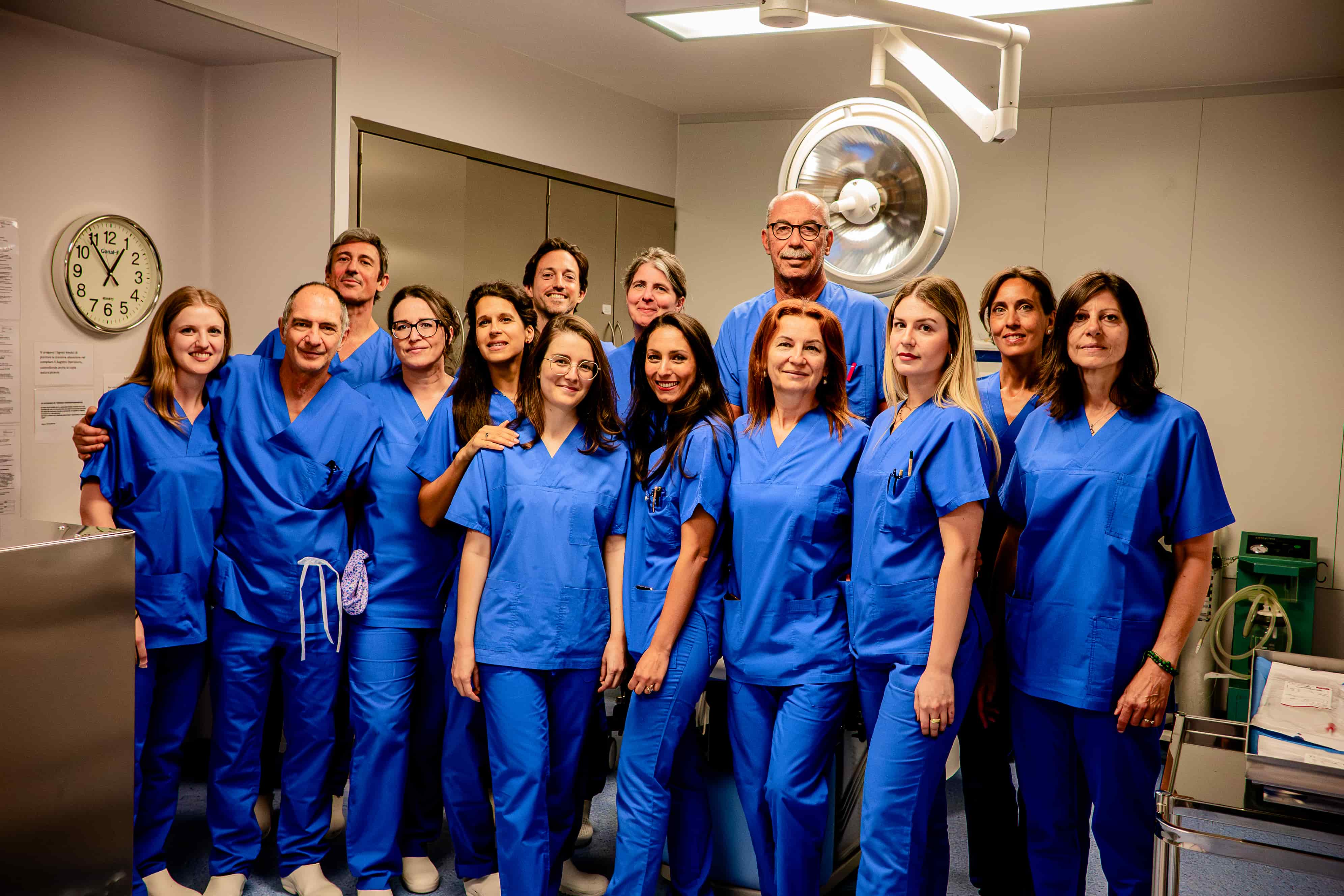 Team medico in struttura