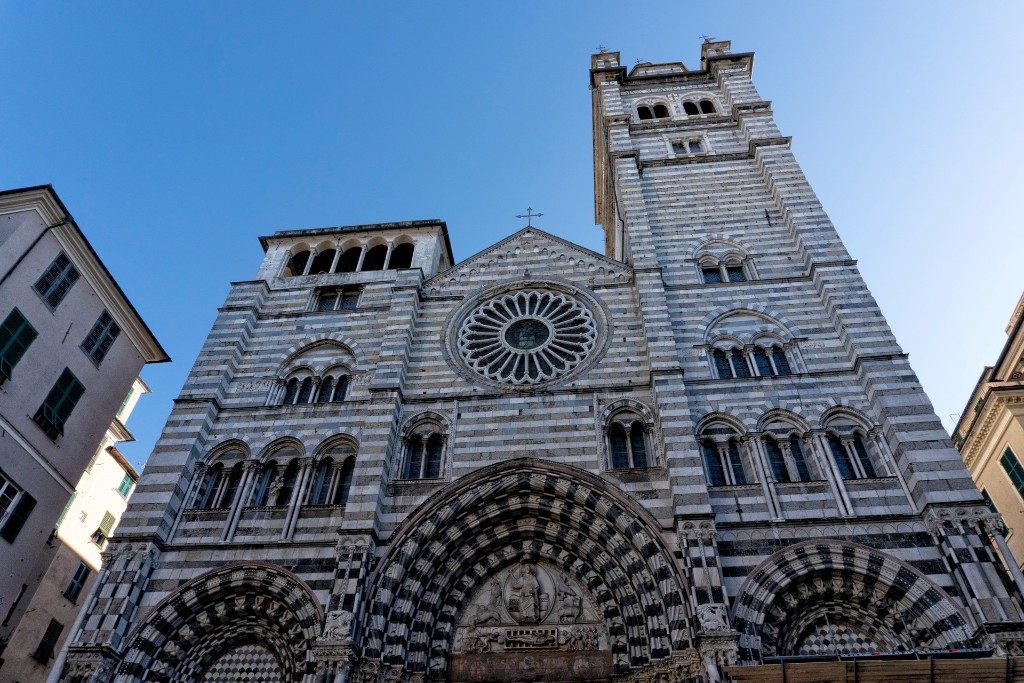 San Lorenzo Cathedral in Genoa’s historic centre
