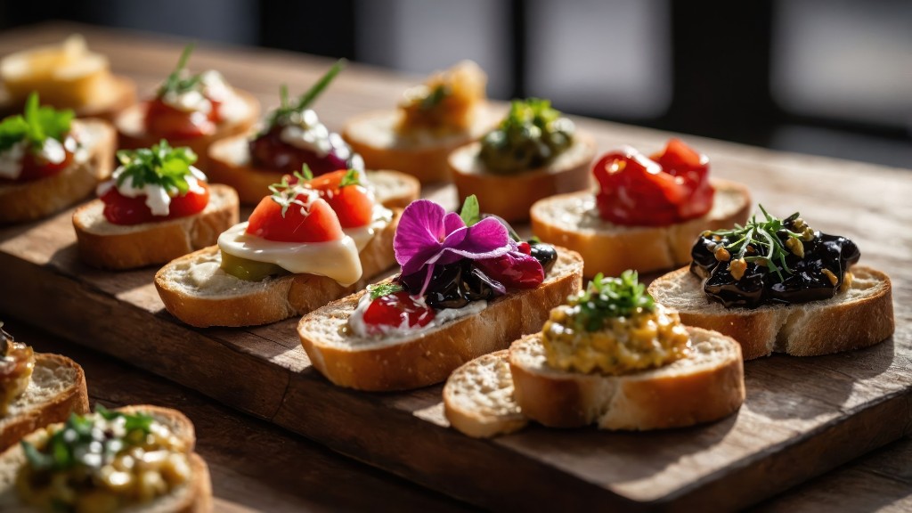 A selection of Venetian cicchetti served in a traditional bacaro