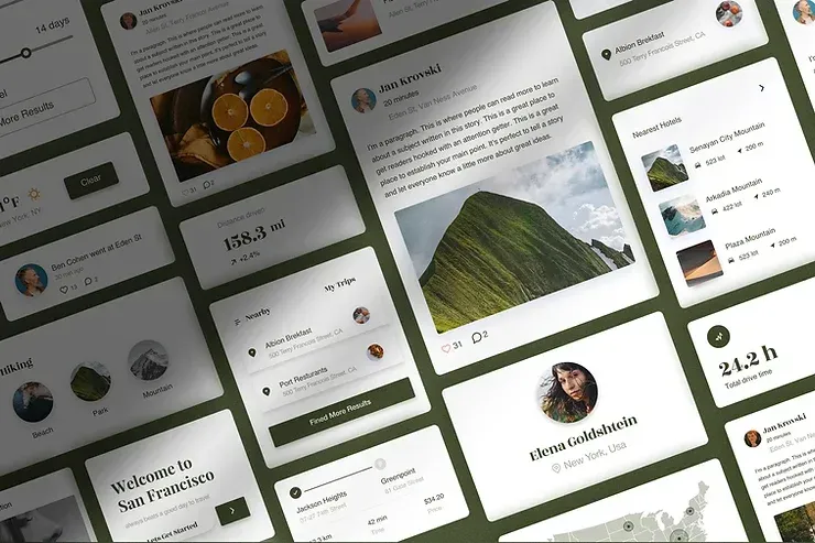 Una serie di screenshot di un sito web